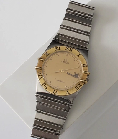 OMEGA CONSTELLATION GOLD & STEEL WATCH-2