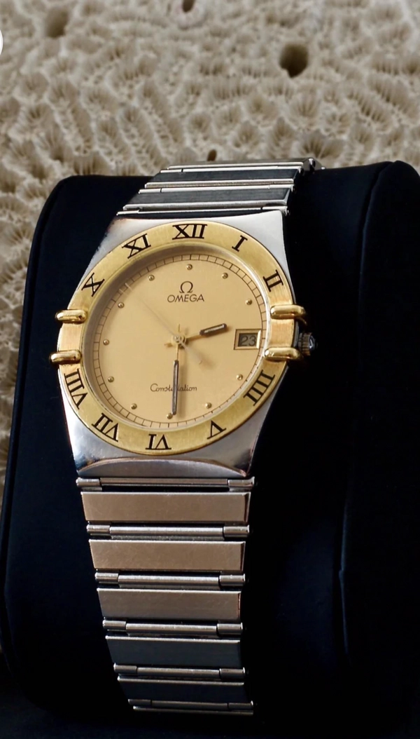 OMEGA CONSTELLATION GOLD & STEEL WATCH