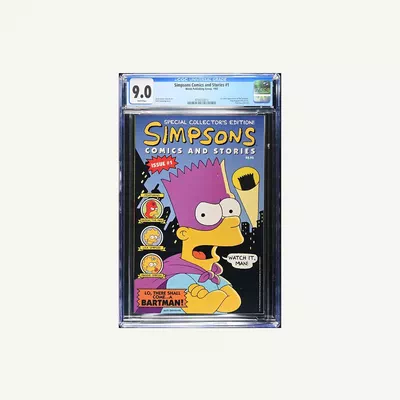 1993 The Simpsons Comics and Stories #1, graded CGC 9.0 with White Pages-0