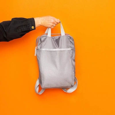 IKEA PIVRING Backpack, Light Grey, 24x8x34 cm/9 L -4
