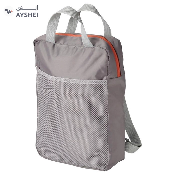 IKEA PIVRING Backpack, Light Grey, 24x8x34 cm/9 L 