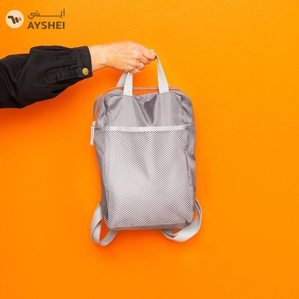 IKEA PIVRING Backpack, Light Grey, 24x8x34 cm/9 L 