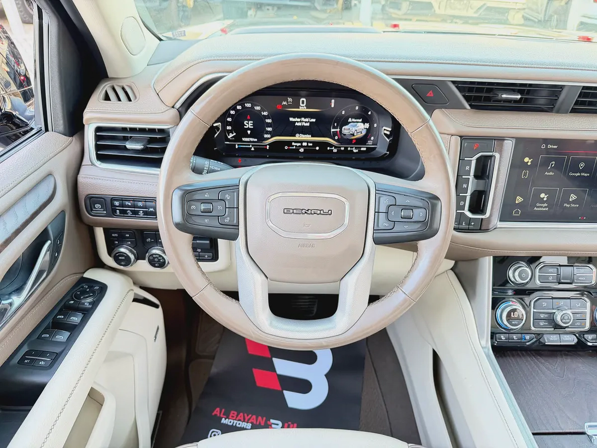 جي ام سي يوكن دينالي اسود / بيج خليجي الكندي GMC Yukon Denali 2023, GCC Specs