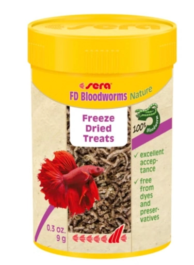 Sera FD Bloodworms Nature [Volume - 100ml, Weight - 9 g]-0