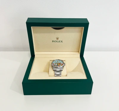 Rolex Oyster Perpetual 41 - Celebration Turquoise Blue Dial-0