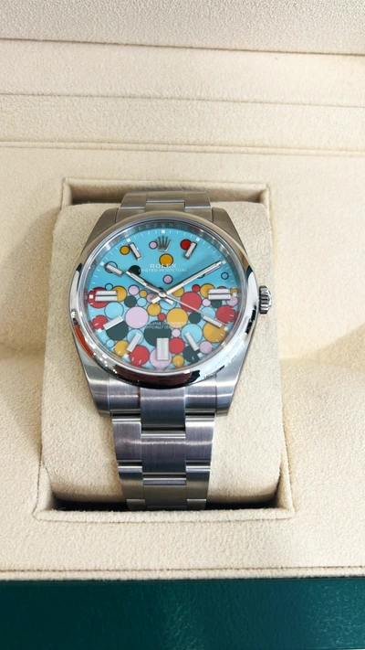 Rolex Oyster Perpetual 41 - Celebration Turquoise Blue Dial-1