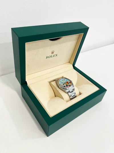 Rolex Oyster Perpetual 41 - Celebration Turquoise Blue Dial-3
