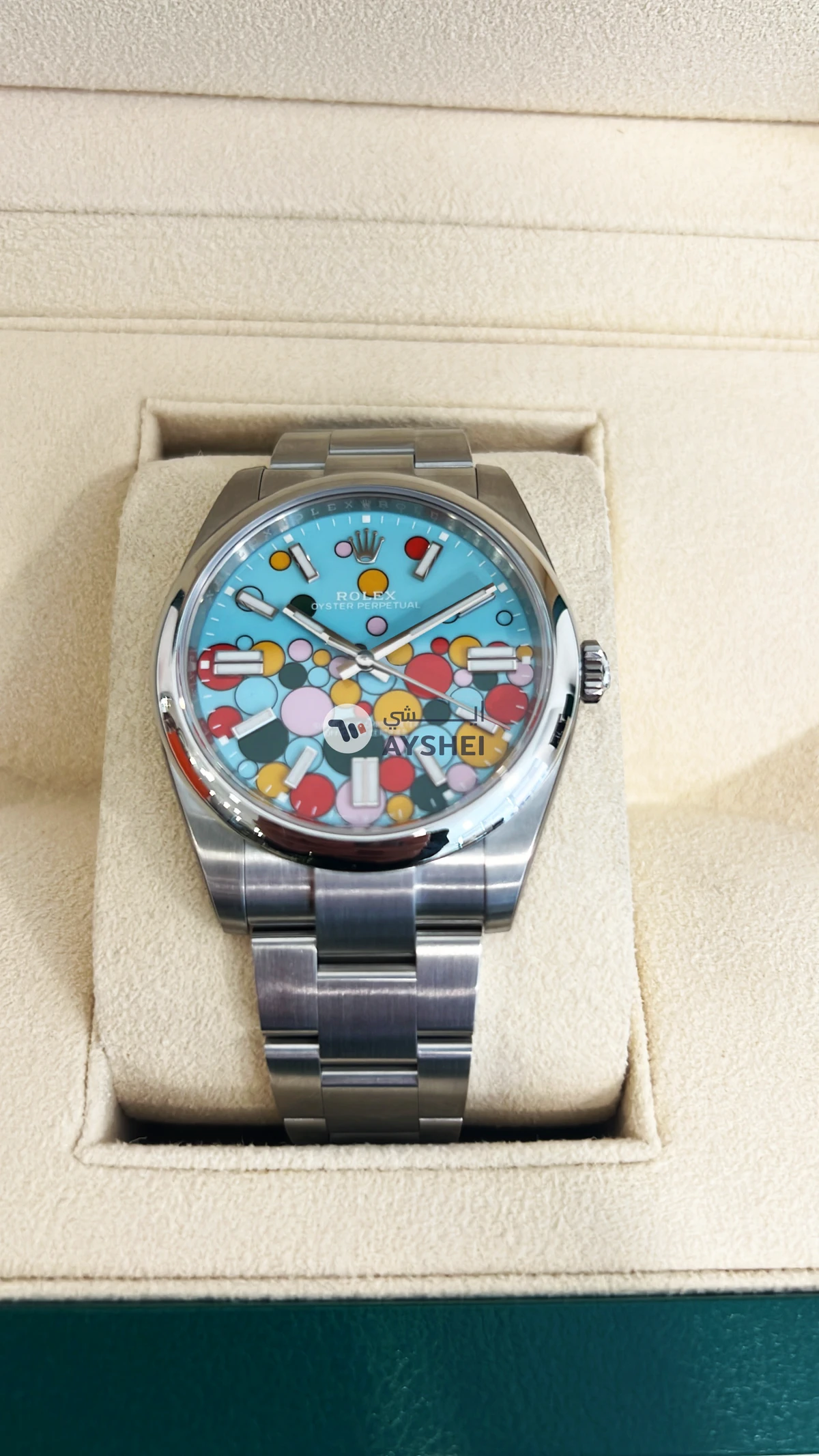 Rolex Oyster Perpetual 41 - Celebration Turquoise Blue Dial-1-1