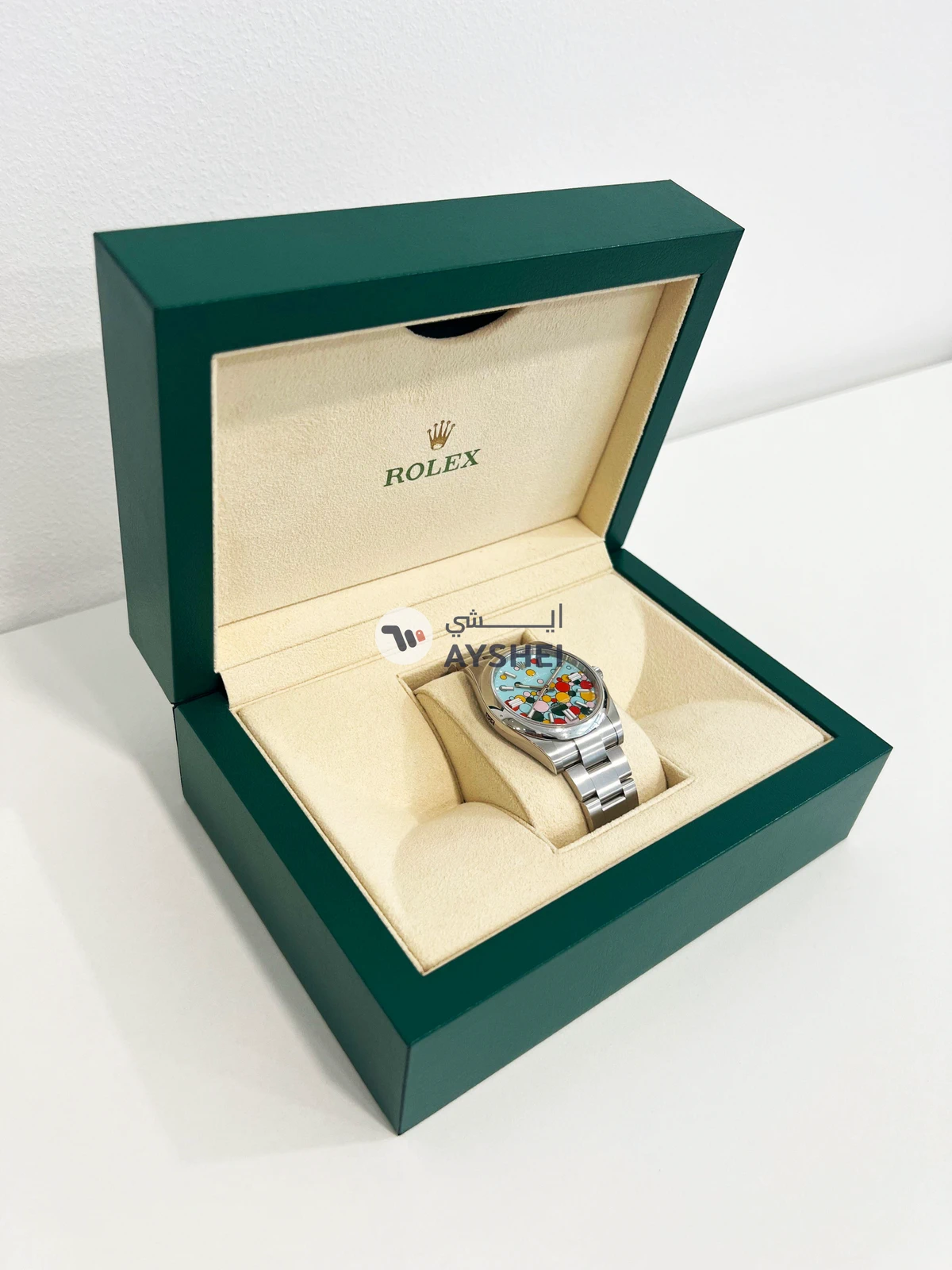 Rolex Oyster Perpetual 41 - Celebration Turquoise Blue Dial-3-3