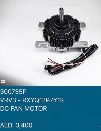 300735P VRV3 - RXYQ12P7Y1K DC Fan Motor-0