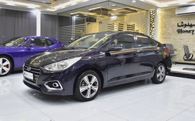 AED 593 EMi at 0% DP | Hyundai Accent 1.6L ( 2020 Model ) in Blue Color GCC Specs-1