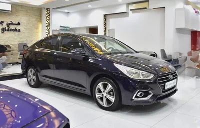 AED 593 EMi at 0% DP | Hyundai Accent 1.6L ( 2020 Model ) in Blue Color GCC Specs-2