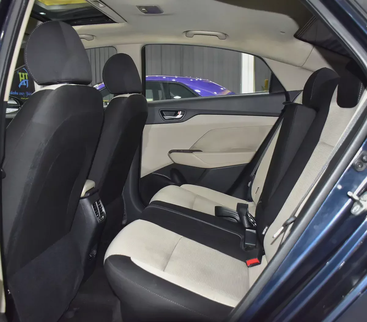 AED 593 EMi at 0% DP | Hyundai Accent 1.6L ( 2020 Model ) in Blue Color GCC Specs-15-15