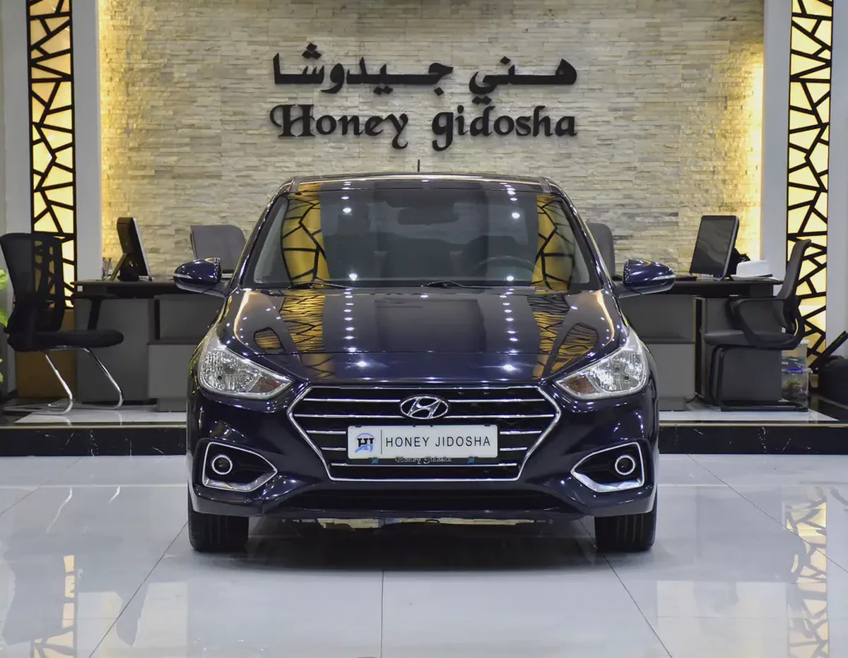 AED 593 EMi at 0% DP | Hyundai Accent 1.6L ( 2020 Model ) in Blue Color GCC Specs