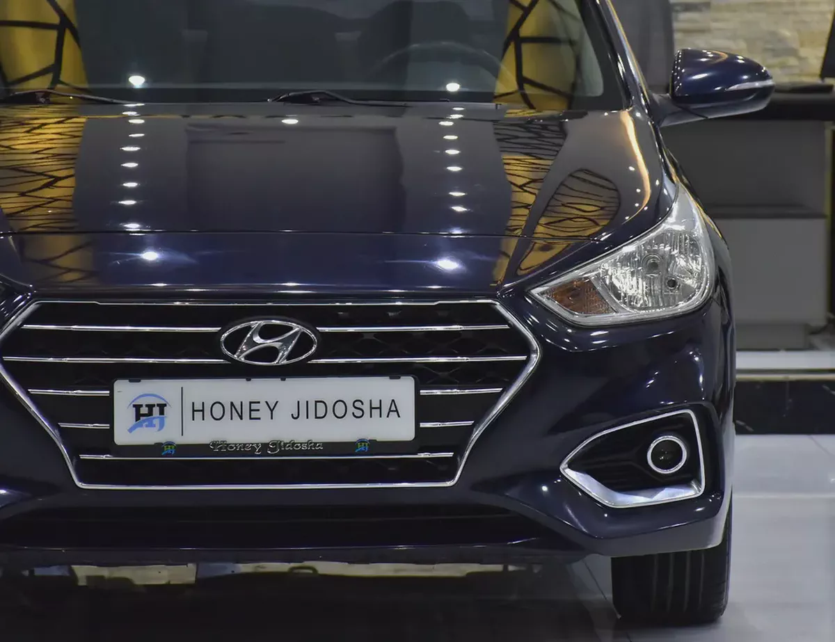 AED 593 EMi at 0% DP | Hyundai Accent 1.6L ( 2020 Model ) in Blue Color GCC Specs-3-3
