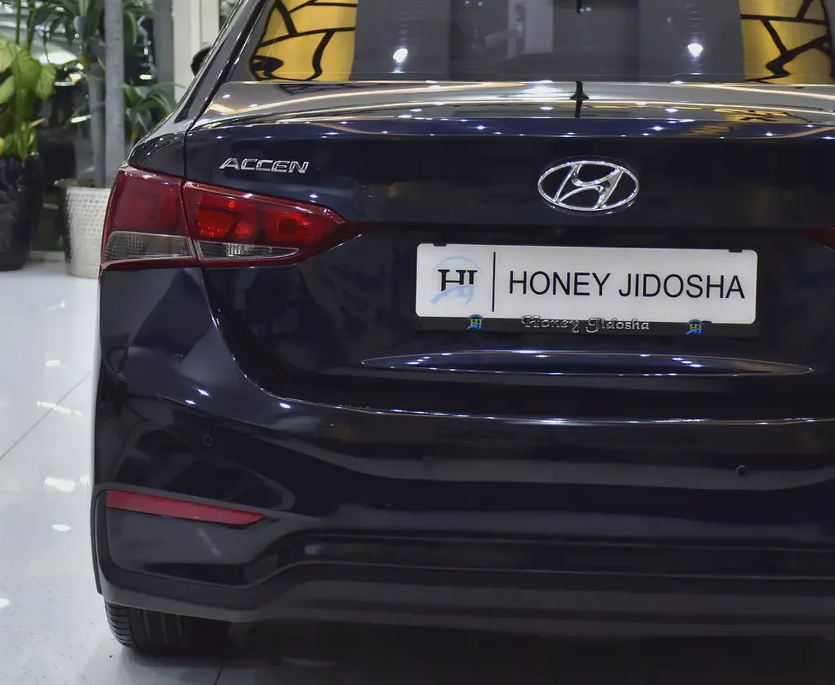 AED 593 EMi at 0% DP | Hyundai Accent 1.6L ( 2020 Model ) in Blue Color GCC Specs-7-7