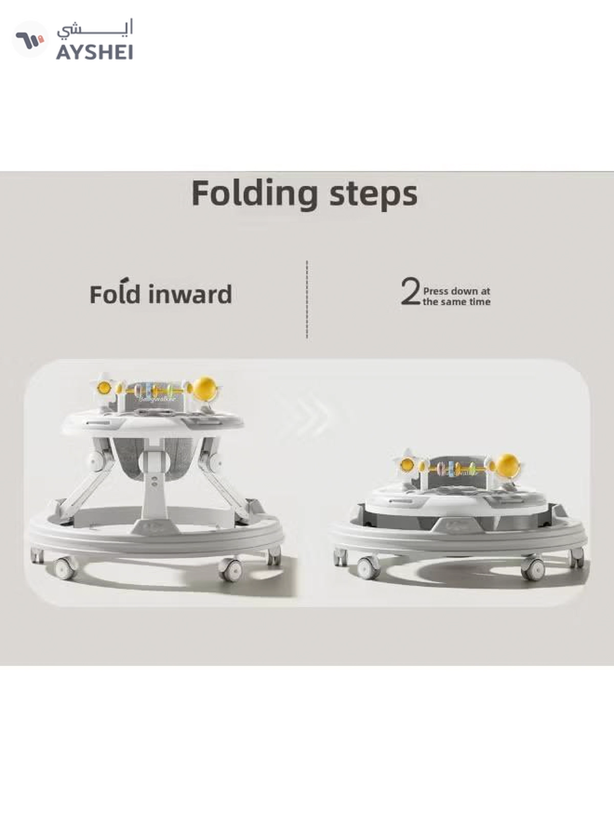ORiTi Baby Walker, Stroller, Baby Multifunctional Anti Rollover-4-4