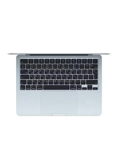 Apple New 2025 MacBook Air MC6U4 13-Inch Display, Apple M4 Chip 10-Core CPU 10-Core GPU Processor/16GB RAM/512GB SSD/macOS English/Arabic Sky Blue-3