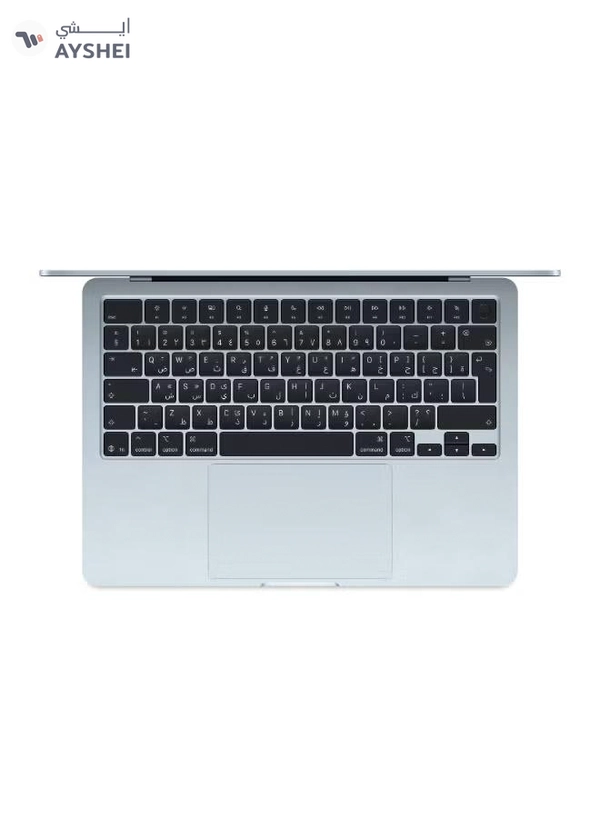 Apple New 2025 MacBook Air MC6U4 13-Inch Display, Apple M4 Chip 10-Core CPU 10-Core GPU Processor/16GB RAM/512GB SSD/macOS English/Arabic Sky Blue