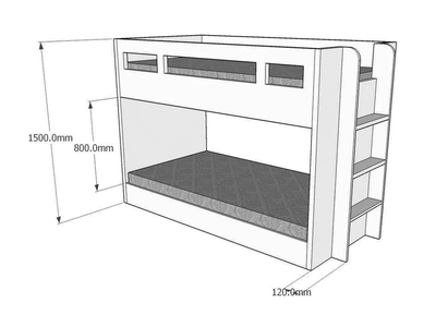 Glaze Bunk Bed Model B-0