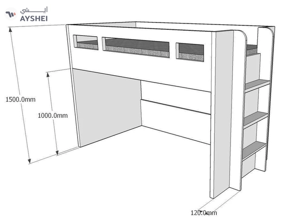 Glaze Bunk Bed Model B