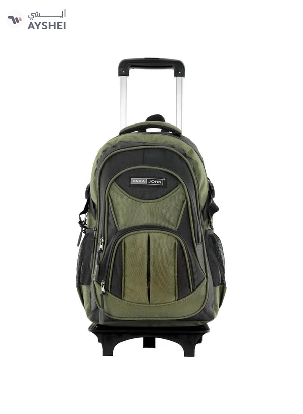 PARAJOHN 2 Wheel Trolley backpack 18 inches Green