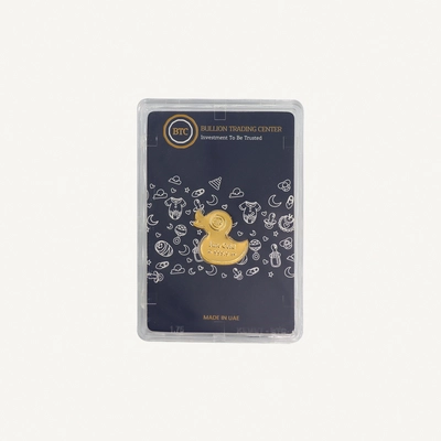 BTC 5 Gram Pure Gold Duckling Toy- Exclusive Gifting and Collectable 24 carat-0