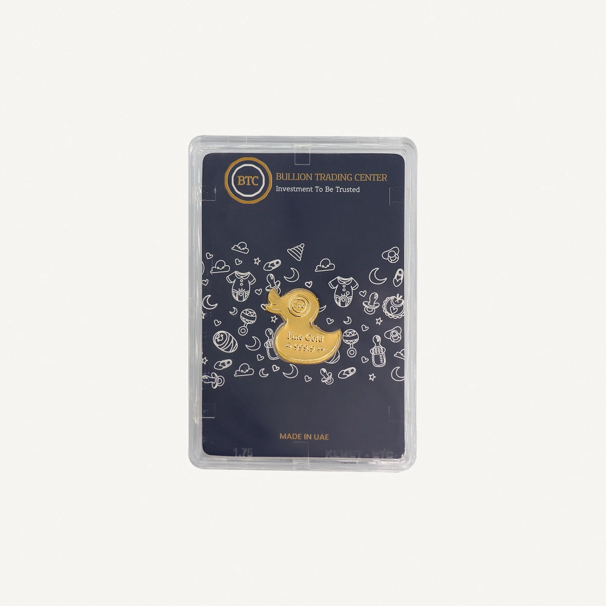 BTC 5 Gram Pure Gold Duckling Toy- Exclusive Gifting and Collectable 24 carat