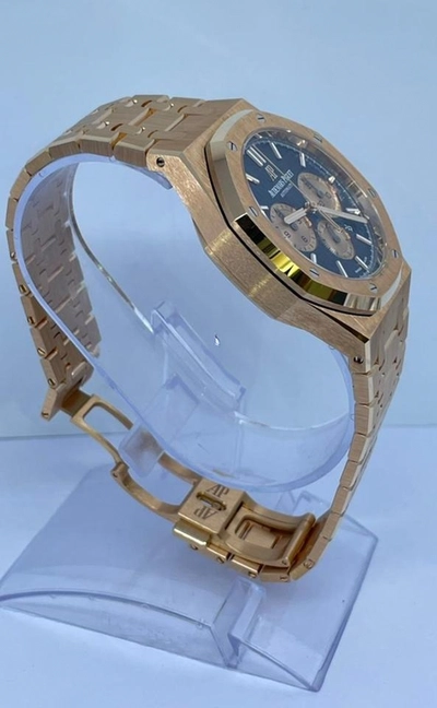 Audemars Piguet Royal Oak Chronograph | Full Gold with Blue Dial | Used (Very good) | Year of production 2020 (Approximation) | Original box | Original papers-1