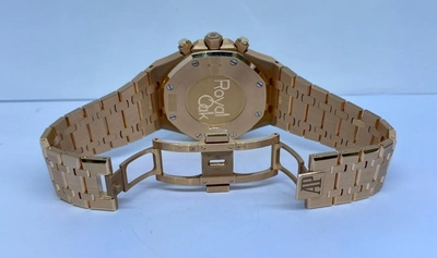 Audemars Piguet Royal Oak Chronograph | Full Gold with Blue Dial | Used (Very good) | Year of production 2020 (Approximation) | Original box | Original papers-6