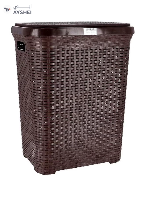 DELCASA Plastic Laundry Basket Brown 40cm