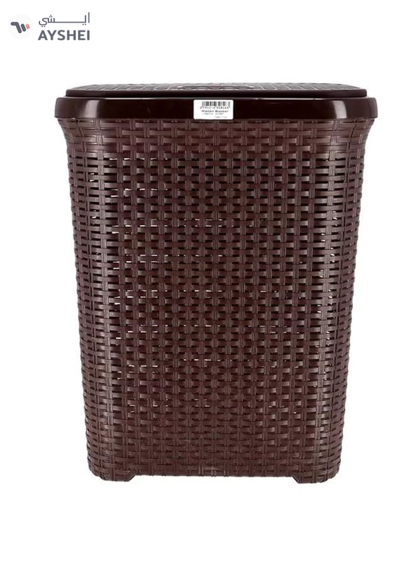 DELCASA Plastic Laundry Basket Brown 40cm