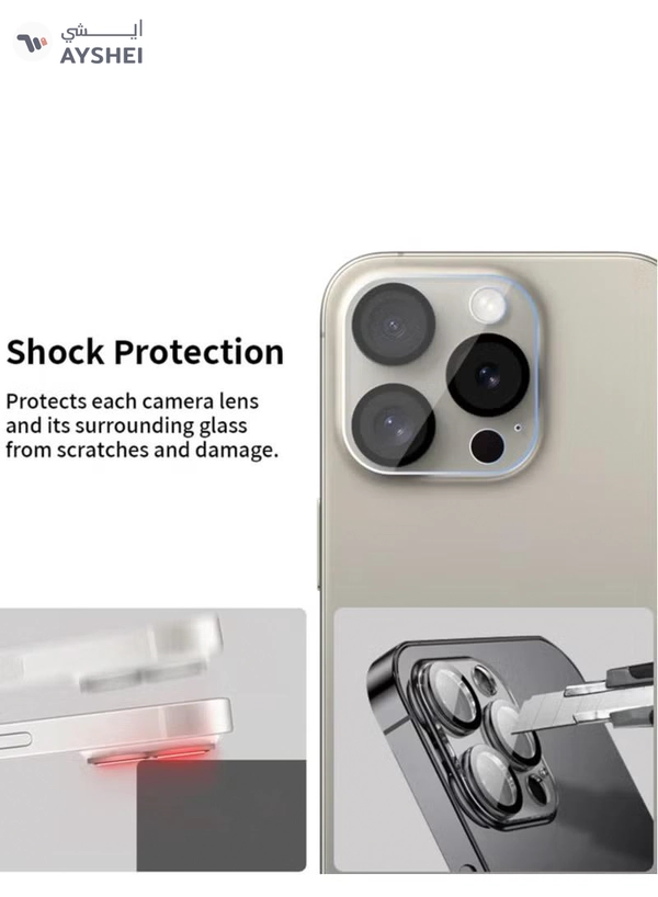 Generic Birf iPhone 16 series GreenGuard Camera Lens Protector