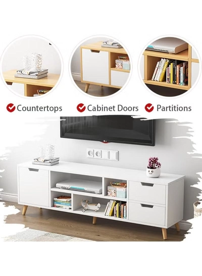 DubaiGallery Cabinet, modern TV cabinet, TV table storage rack, simple TV cabinet rack, modern TV cabinet with drawers, living room background storage cabinet-3