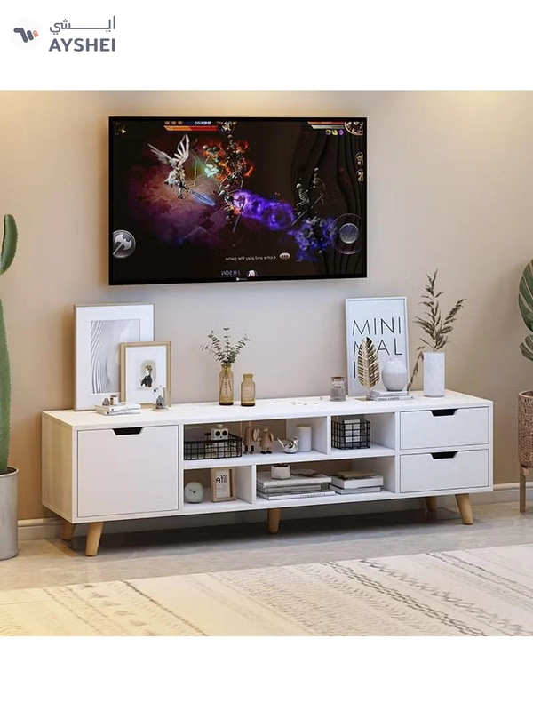 DubaiGallery Cabinet, modern TV cabinet, TV table storage rack, simple TV cabinet rack, modern TV cabinet with drawers, living room background storage cabinet