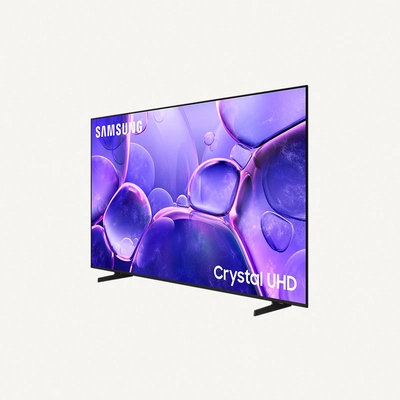 Samsung 55 Inch Crystal UHD TV, U8000F, 4K, Crystal Processor 4K, MetalStream Design, Knox Security, Endless Free Content, Smart TV, UA55U8000FUXZN (2025 - UAE Version) U8000F BLACK-2