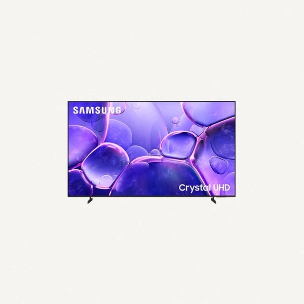 Samsung 55 Inch Crystal UHD TV, U8000F, 4K, Crystal Processor 4K, MetalStream Design, Knox Security, Endless Free Content, Smart TV, UA55U8000FUXZN (2025 - UAE Version) U8000F BLACK