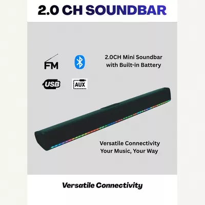 Sony Bundle Of Bravia 50-Inch X80L 4K UHD Smart Google TV With 2.0 Channel Portable Soundbar With Built In Battery & LED Lights - Ideal for Cinematic Home Theater, PS5 Pro Gaming, and Immersive Sports Streaming, Sony 50 Inch HDR TV - KD-50X80L+SOUNDBAR Black-2