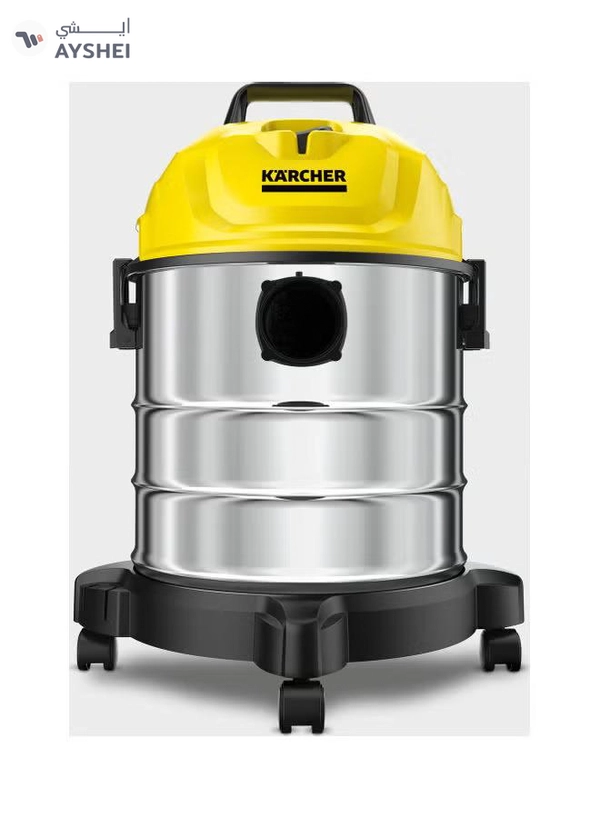 KARCHER WD 1 s Classic Wet & Dry Vacuum Cleaner, 18L Stainless Steel Tank, 1300W, Blower Function 1500 W 1.098-324.0 Multicolour