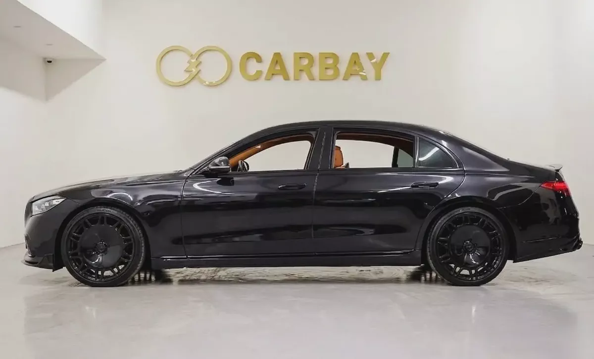 AED 4527 PM | MERCEDES S580 2021 | BRABUS KIT | WELL MAINTAINED | 1 YEAR WARRANTY-2-2