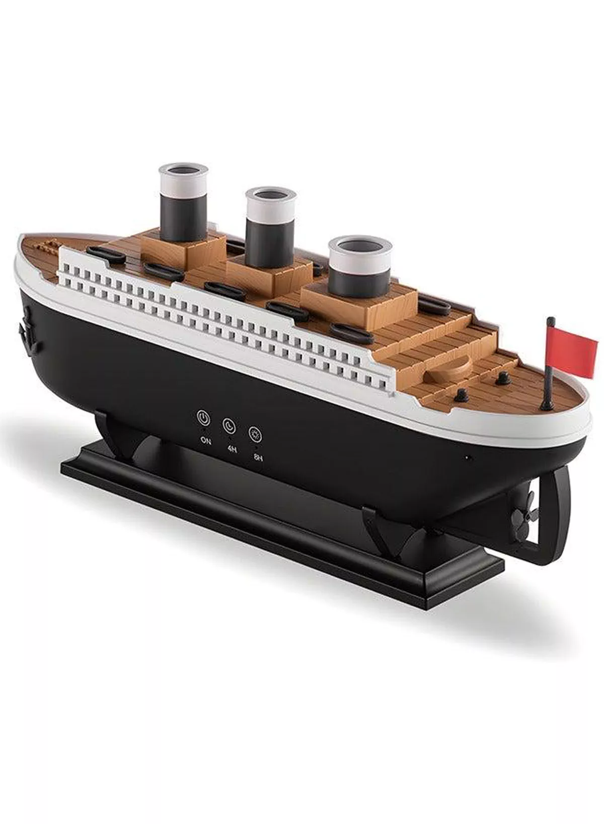 Titanic Ship Humidifier & Aromatherapy Diffuser, Ultrasonic Cool Mist Diffuser with Remote Control, Multi-Color LED Lights, Dual Mist Modes, Elegant Black Design for Home & Office (250ml)-8-8