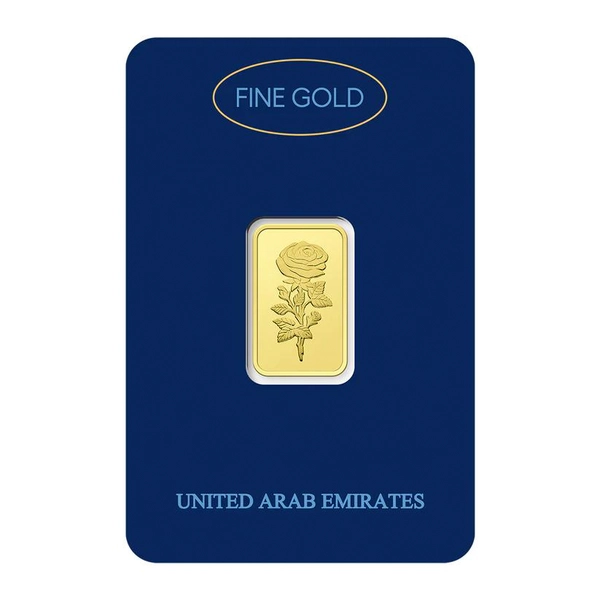 Dubai Gold 5 Grams Pure 999.9 Fine Gold Bar - Variable Design