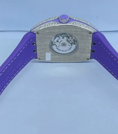 Franck Muller | Automatic Color Dreams 32mm - Purple White Gold Case and Buckle with Factory Diamonds | Condition: New | Year of production 2026 | Original box | Original papers-1
