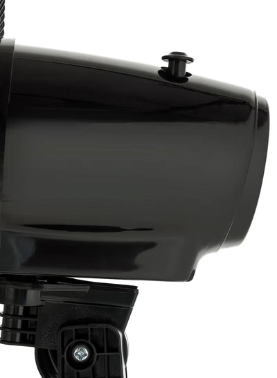 GEEPAS 18" Stand Fan | Adjustable height | 3 speed | Tilt Setting with Overheat Protection | Wide Oscillation | Self-Protection when Over Heated, 128 Ribbed Grills, Streamlined & Portable Design GF9605 Black-1