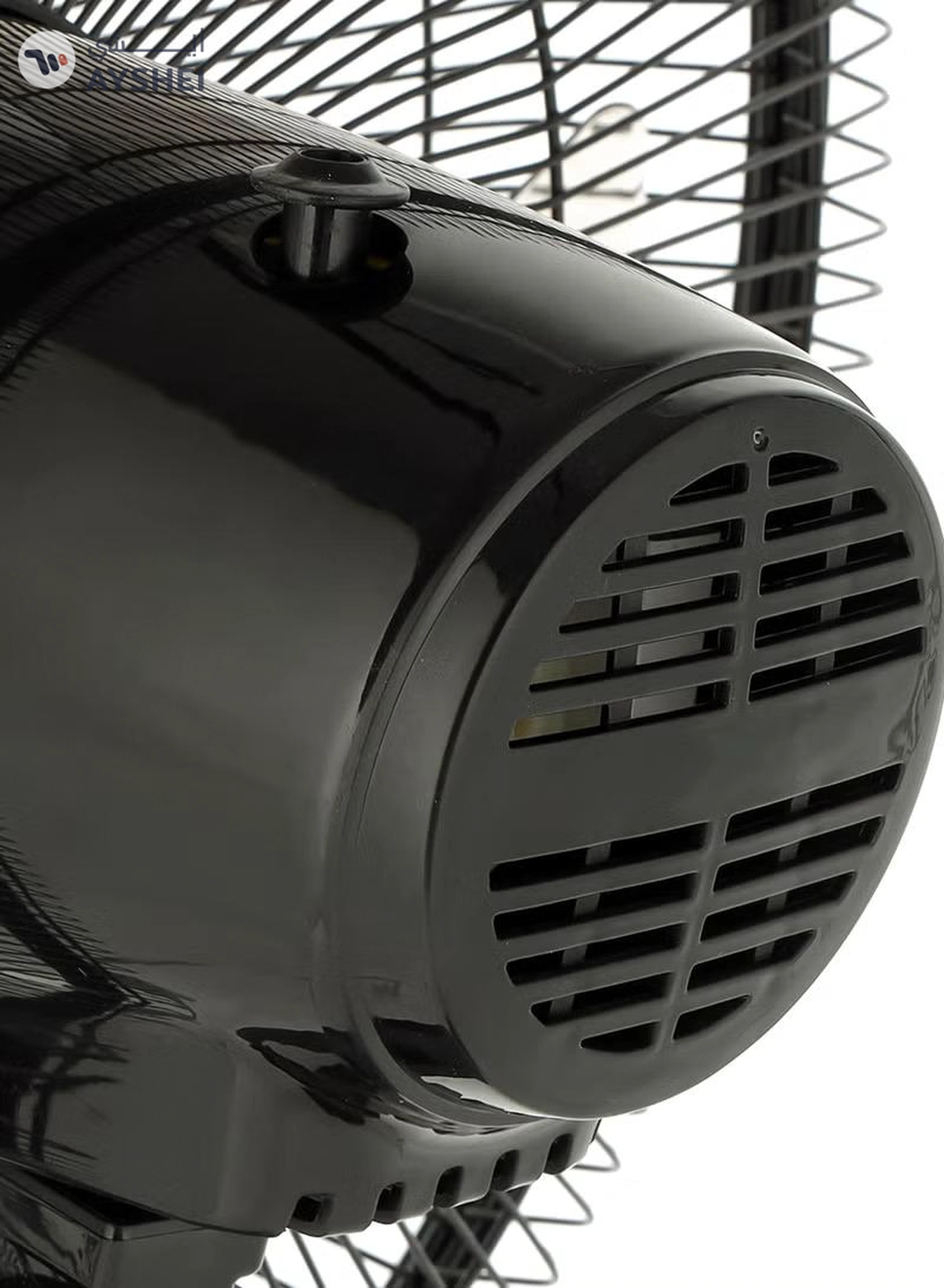 GEEPAS 18" Stand Fan | Adjustable height | 3 speed | Tilt Setting with Overheat Protection | Wide Oscillation | Self-Protection when Over Heated, 128 Ribbed Grills, Streamlined & Portable Design GF9605 Black-3-3
