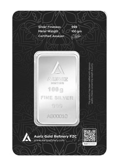 Auriz Mint 100g Fine Silver Bar-1