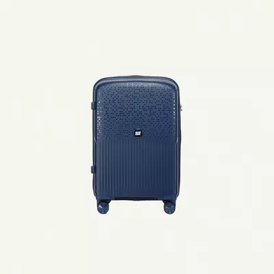 British Tourister 3 Piece Polyproplene Hard Side Spinner Luggage Trolley Set 20/24/28 Inch - Navy Blue-2