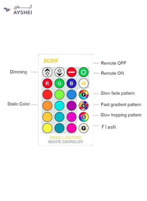 Yuwell 4Pcs RGBW Smart LED Light Bulb 24 Color Changing Bulb With Remote Control Smart Bulb With 16 Million Color Range E27-18W Bulb 50000 Hour Lifespan 2700K-6500K Color Temperature For Home Room Decoration