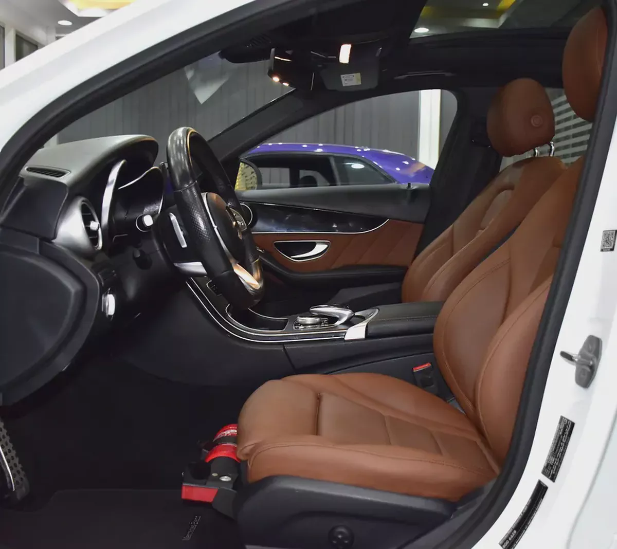 AED 1,765 EMi at 0% DP | Mercedes Benz C200 ( 2019 Model ) in White Color GCC Specs-9-9