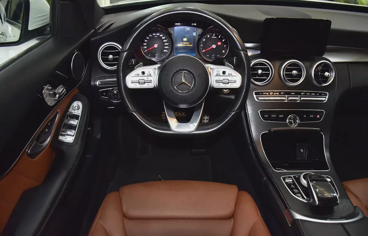 AED 1,765 EMi at 0% DP | Mercedes Benz C200 ( 2019 Model ) in White Color GCC Specs-11-11